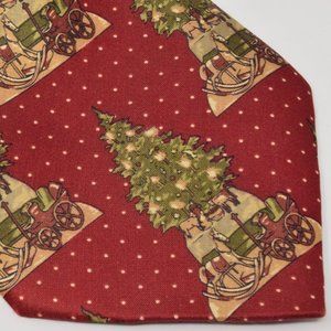 Santas Dream Silk Neck Tie Christmas Tree Gifts